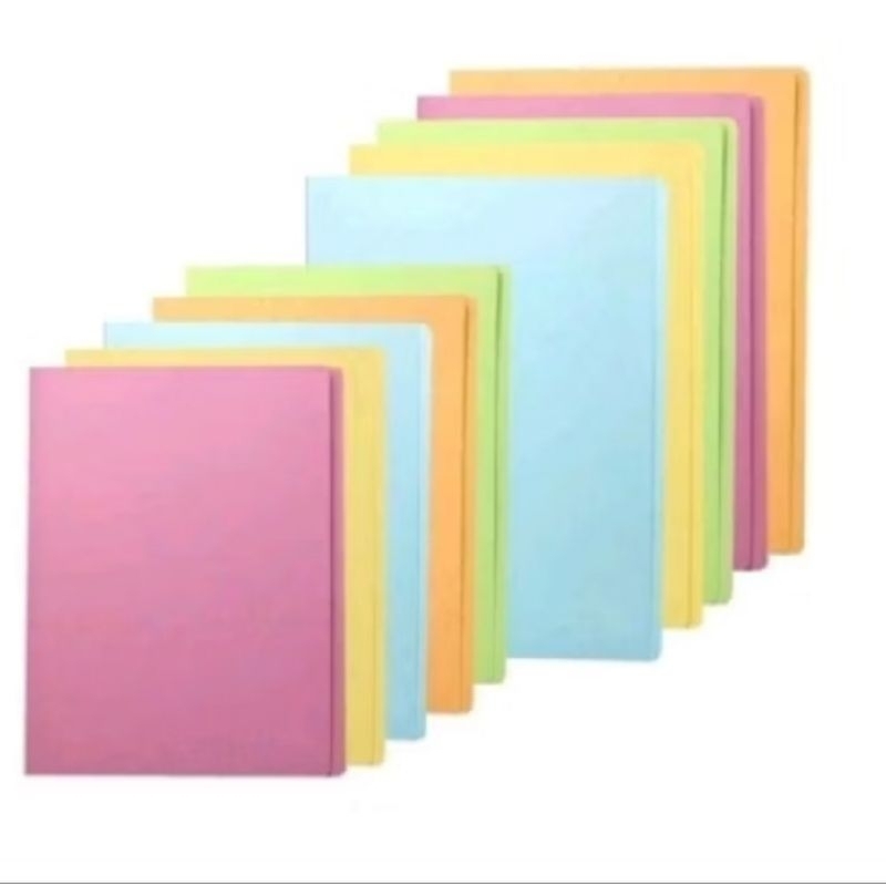 แฟ้มพับ หนา300แกรม ขนาดยาว ขนาดF4 แฟ้มพับกระดาษ (แพ็ค10)