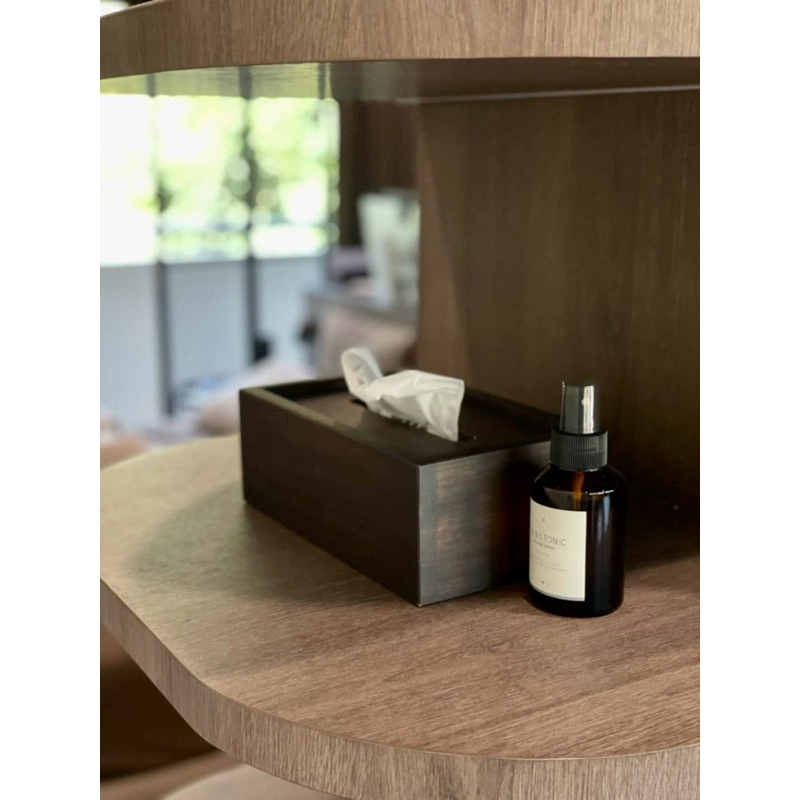 กล่องใส่ทิชชู่ Tissue box ผลิตจากไม้แท้ มินิมอล