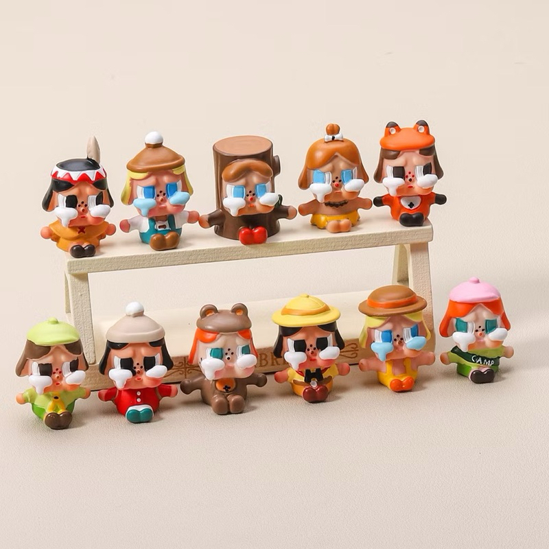 พร้อมส่ง โมเดลจิ๋ว เรซิ่น model 3D Crybaby คายเบบี้ popmart ขนาด 3 cm. ตกแต่งเคส ยาดม Diy สวน