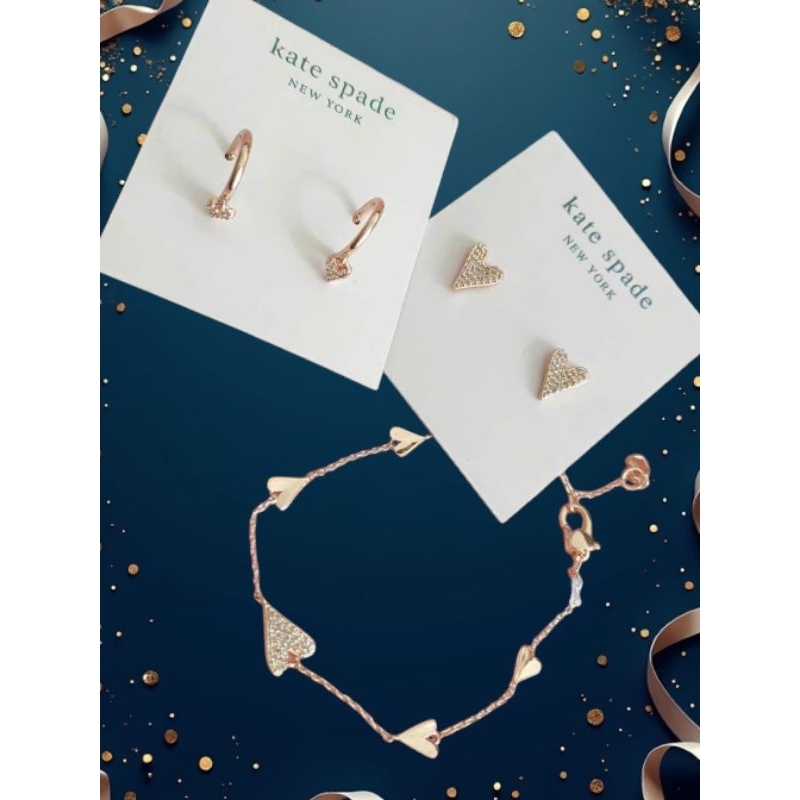 เครื่องประดับ Sweetheart Line Bracelet/earring สี rose gold