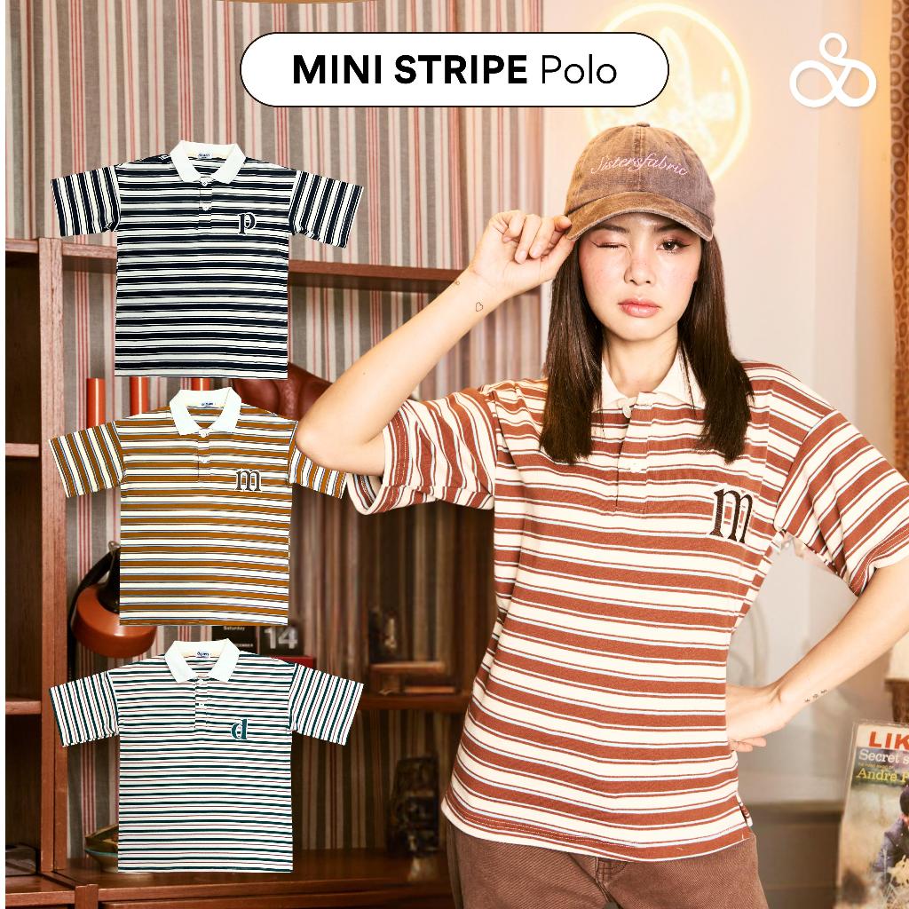 Sistersfabric X Alphabetic - Mini Stripe Polo