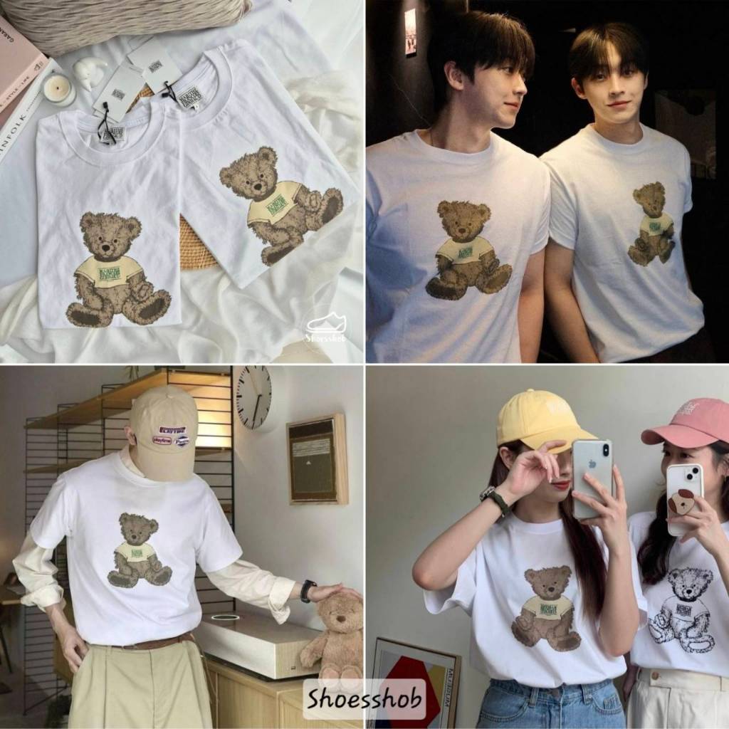 ของแท้ 💯% พร้อมส่ง Marithe Francois DOODLE BEAR TEE เสื้อยืด Marithe ลายหมี🐻🐻