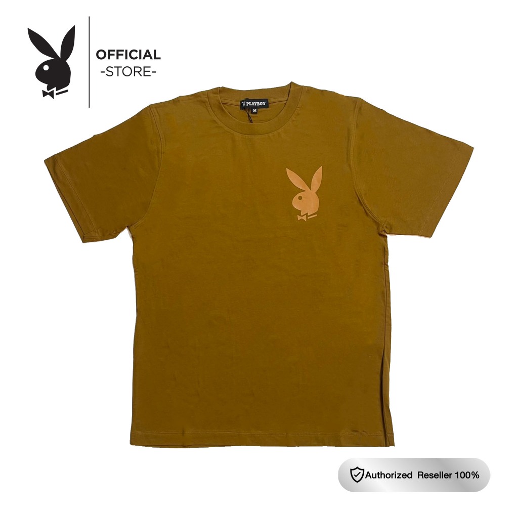 PLAYBOY เสื้อยืดคอกลม รุ่น P1MT249TB063BR