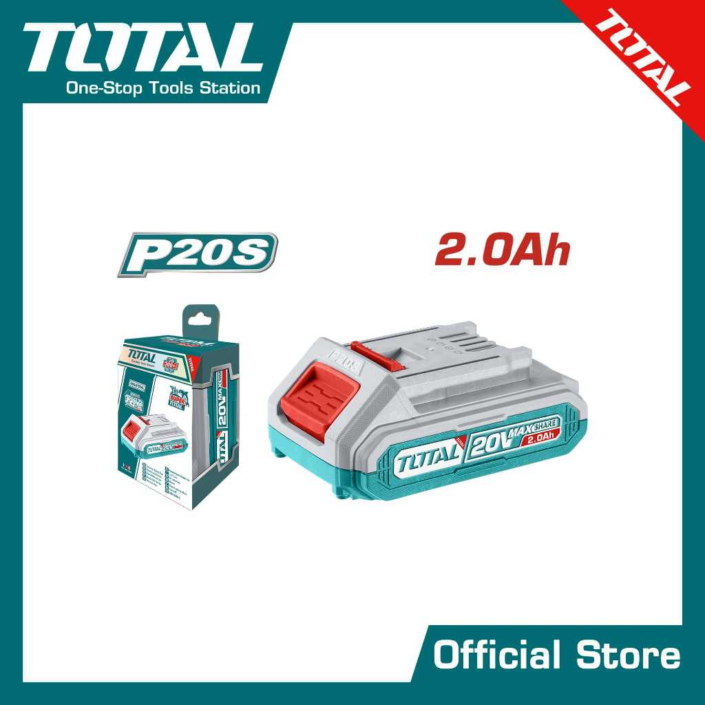TOTAL แบตเตอรี่ลิเธี่ยม-ไอออน 20V.(2.0Ah) #TFBLI20011