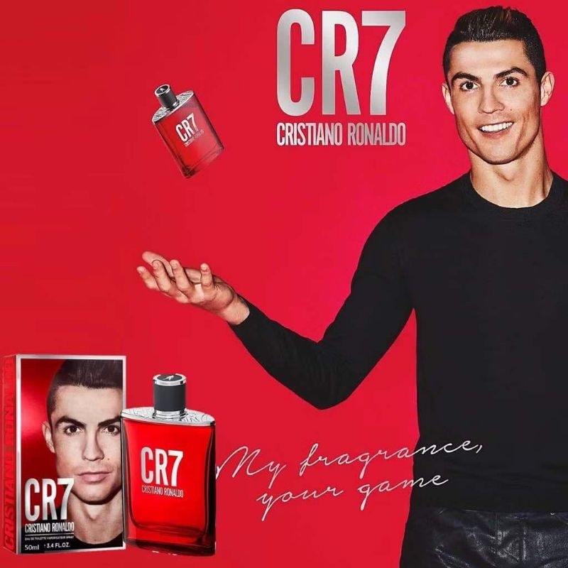 🚿💦น้ำหอมผู้ชายของแท้ Made in France ซื้อที่ญี่ปุ่น 50ml. น้ำหอมโรนัลโด้ Cristiano Ronaldo CR7 Perfum