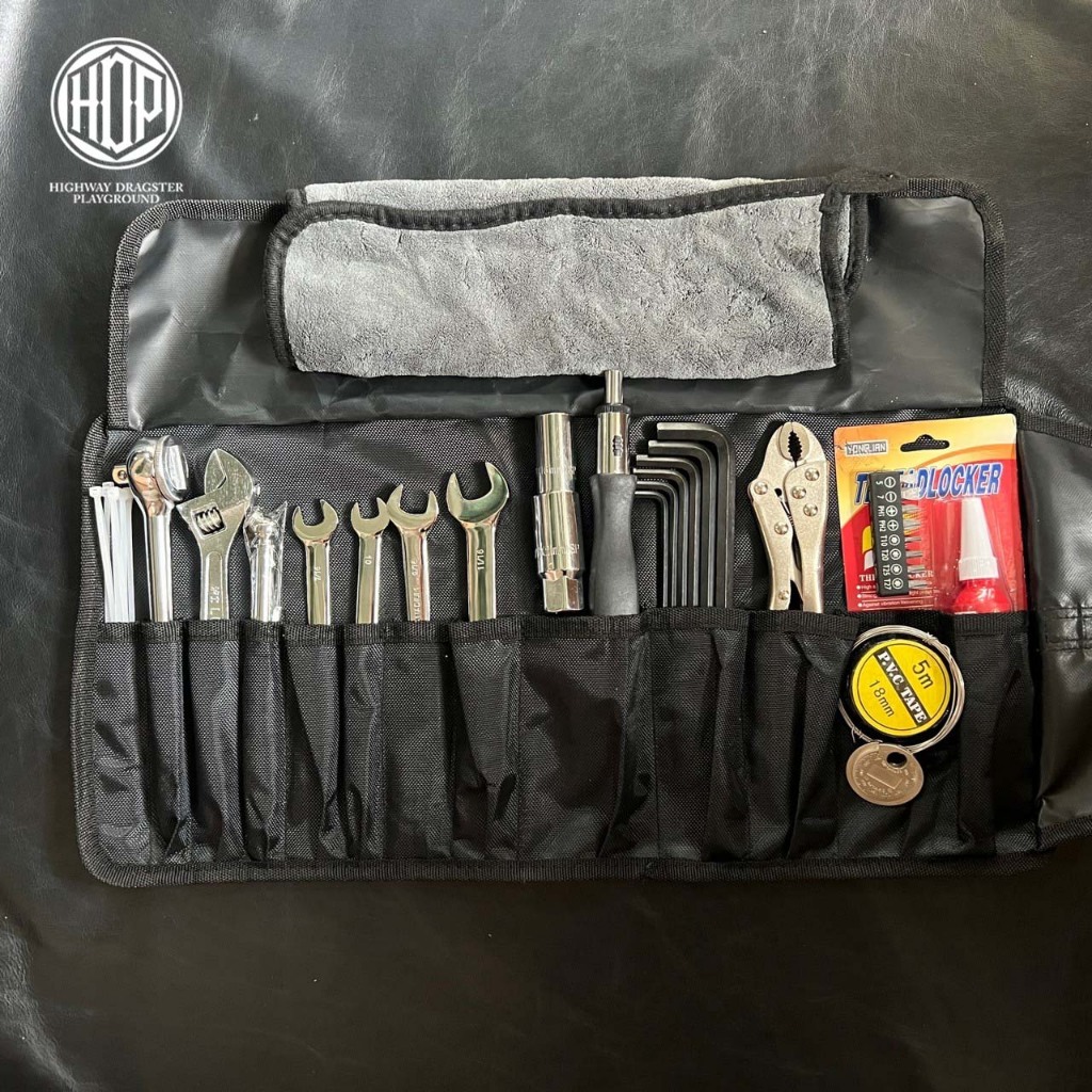 ชุดเครื่องมือ HDP Tool Roll Travel Kit Black 40 pcs