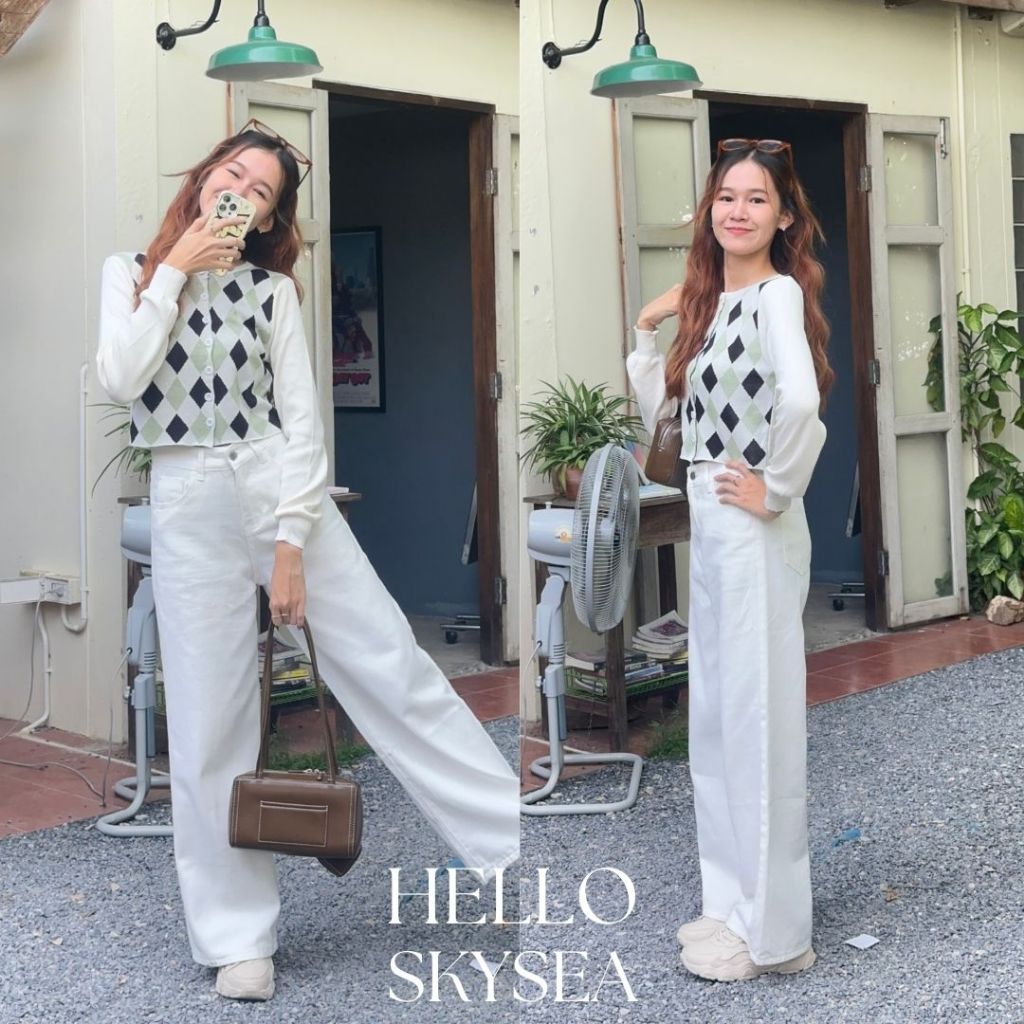 Molly cardigan เสื้อคลุมแขนยาว ผ้านุ่ม ลายตาราง