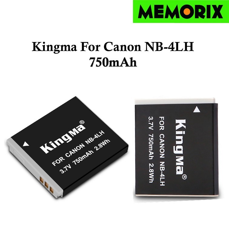 KingMa  for Canon NB-4L / NB-4LH (750mAh) rechargeable Lithium-ion battery
