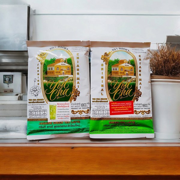 ชาเขียว ชาไทย ตรา ยอดชา yodcha thai tea, green tea