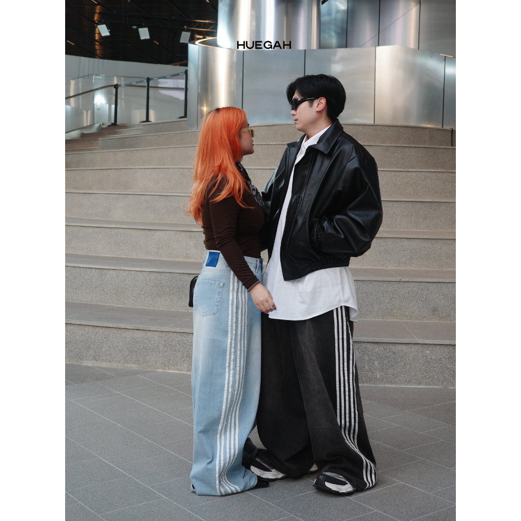 HUEGAH EXCLUSIVE Wide Denim (S-11XL) กางเกงยีนส์ขากระบอกกว้าง ไซส์ใหญ่ - รูปที่ 2