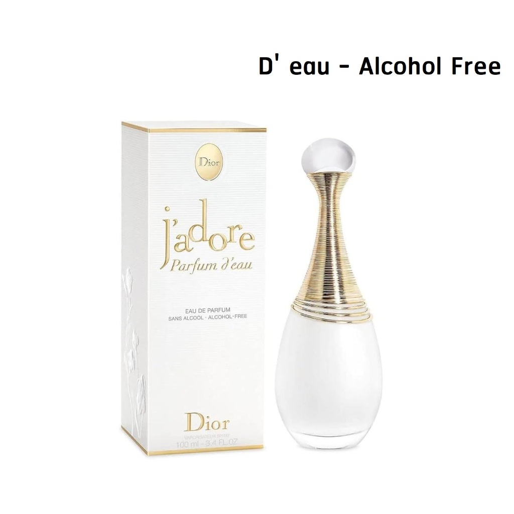 (D' eau) Christian Dior J' adore Parfum D' eau - Alcohol Free  100 ml. กล่องซีล ป้ายคิงพาวเวอร์