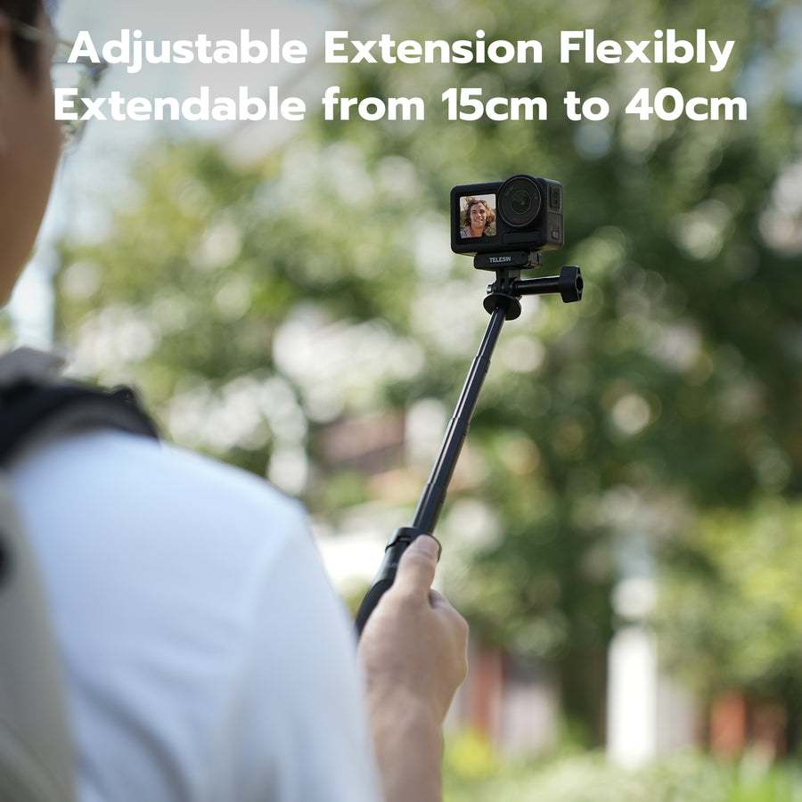 Telesin S1-MNP-01 Mini tripod Selfie Stick ขาตั้งกล้องขนาดพบพาสำหรับ GoPro / DJI / Action Camera