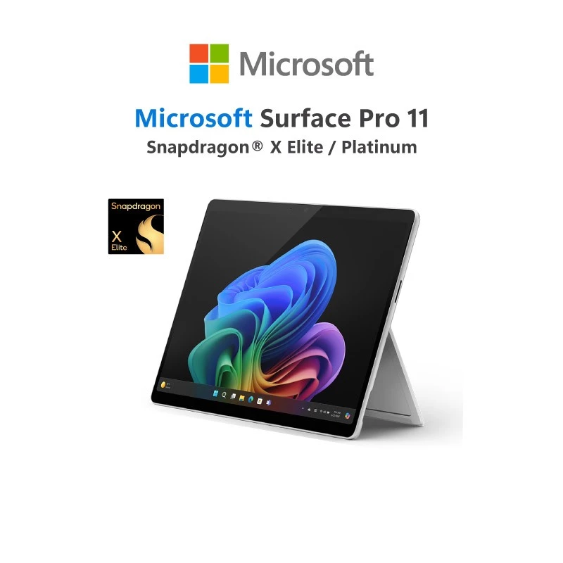 Surface Pro 11/Snapdragon X Elite/16GB/512GB /Platinum/Windows 11 Home