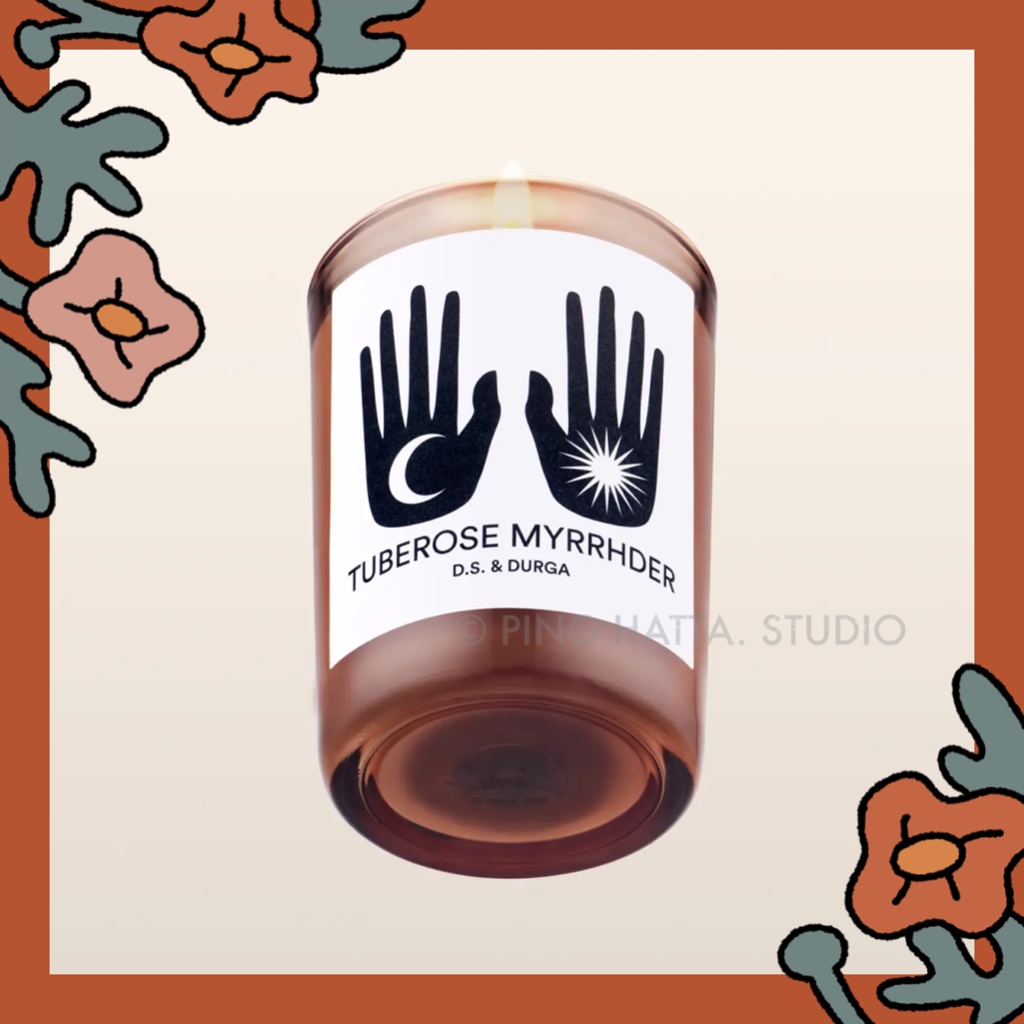 Rare พร้อมส่ง เทียนหอม DS & Durga กลิ่น Tuberose Myrrhder NEW IN BOX | เทียนหอม หายาก กลิ่น woody wh