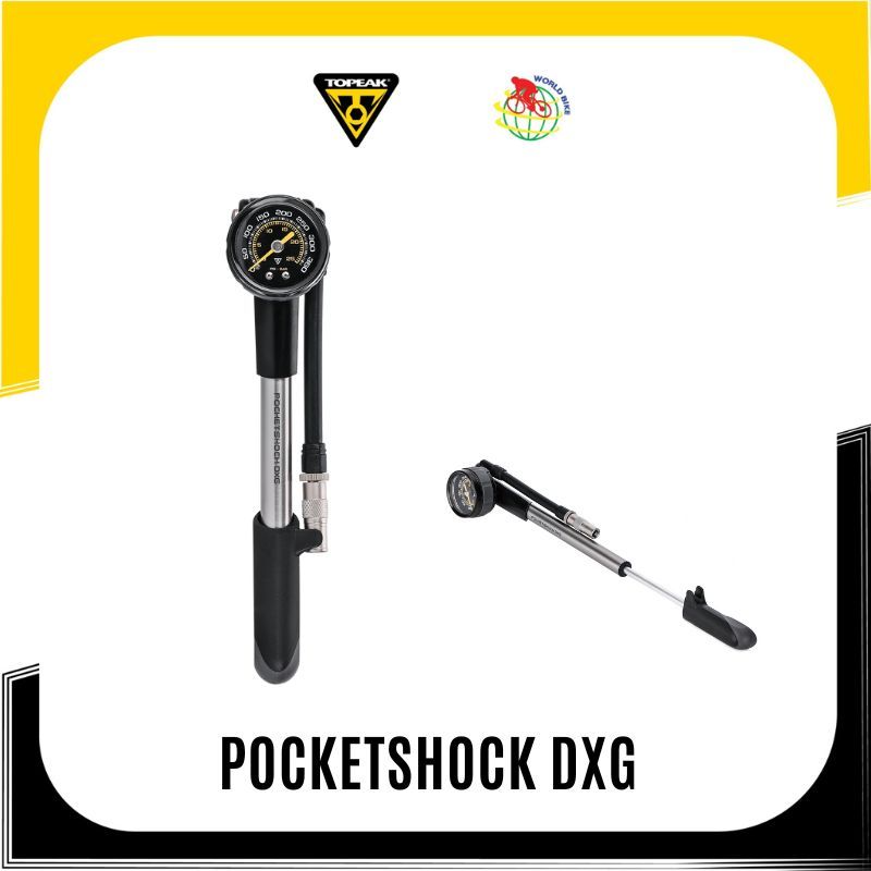 สูบลมโช็คจักรยาน Topeak รุ่น  Pocket Shock DXG, 360 PSI/24.8 BAR