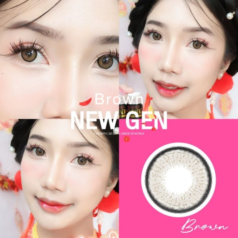 (COD) Wink : New gen ตาโต แก้ตาลอย {สายตาปกติ} รายเดือน Dia.14.5 คอนแทคเลนส์