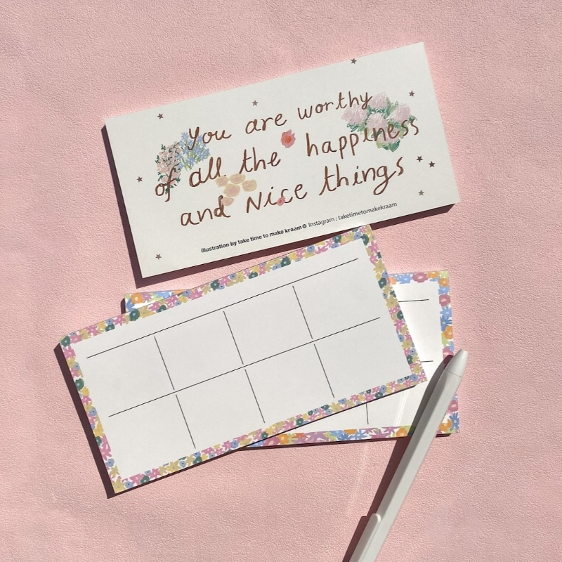 [Take Time To Make Kraam] Memo Daily-Weekly Planner กระดาษโน๊ตก้อนแบบฉีก สำหรับแพลนกิจกรรม