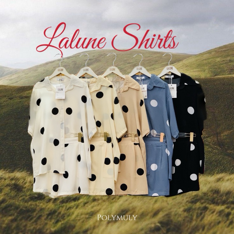 polkadot set ชุดเซ็ตขาสั้น มินิมอล มินิใจ มี 4 สี
