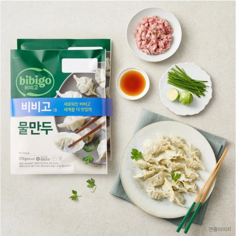 พร้อมส่ง 물만두 เกี๊ยวนึ่ง CJ Bibigo Boiled Dumpling 370g