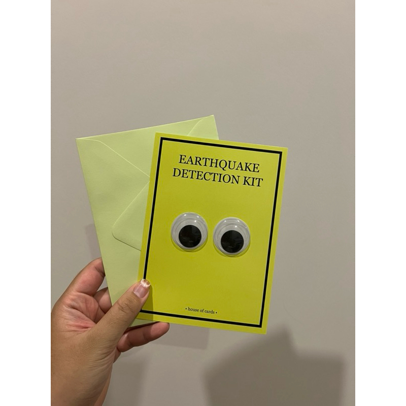การ์ดตากลิ้ง สีเขียว “EARTHQUAKE DETECTION KIT” ของแท้ by house of cards