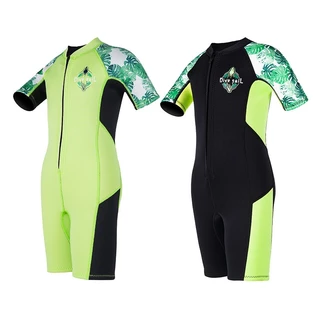 ShopAt.Two[SW1880] ชุดว่ายน้ำเด็ก (แถมหมวก) ชุดเก็บอุณหภูมิเด็กแขนสั้น Dive & Sail แห้งไว หนา 2.5 mm