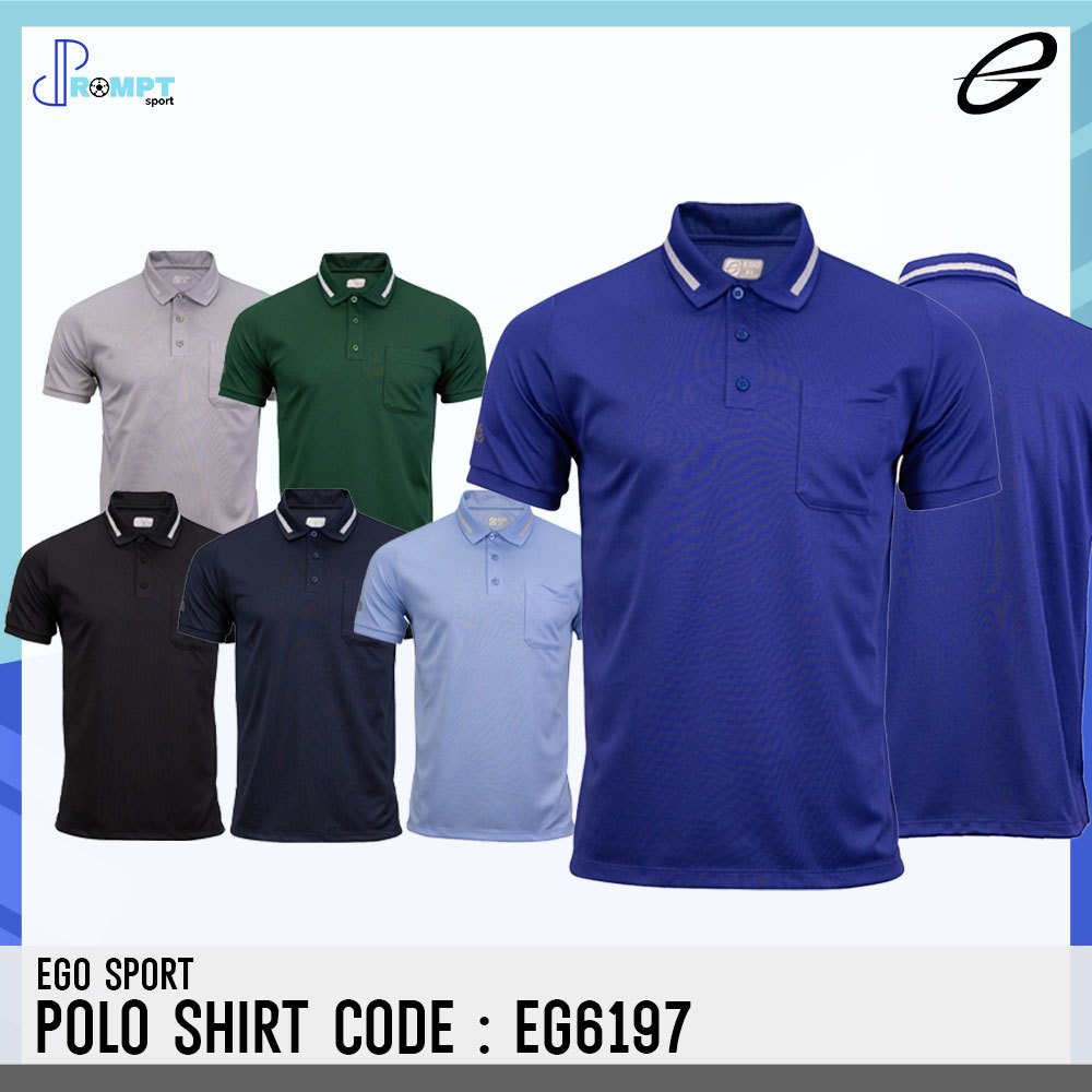 EGO SPORT เสื้อโปโล รหัส EG6197 ชาย เนื้อผ้าเซรามิก ของแท้100%