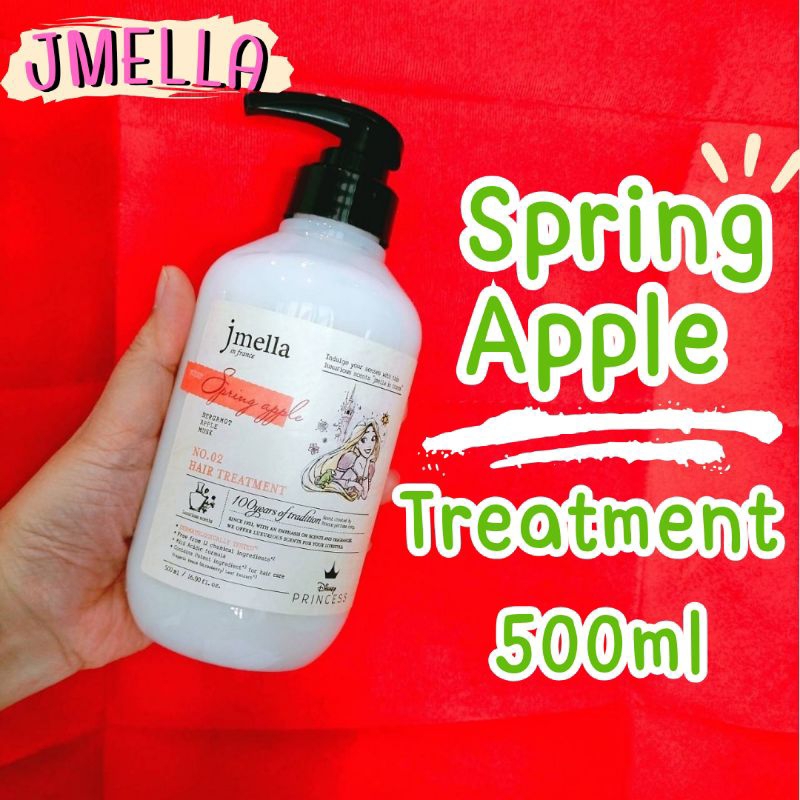 💥เก็บโค้ดส่วนลดทักเเชท💥🍏Jmella in France Spring Apple  Treatment 500ml🍏 กลิ่นหอมที่ละเอียดอ่อนของกลิ