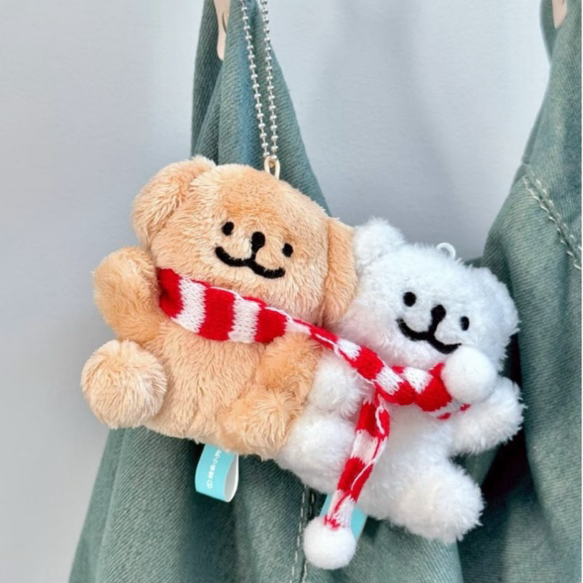 (Preorder) (โค้ดลด 30%) พวงกุญแจตุ๊กตา Maltese 10 cm ตุ๊กตาหมามอลทีสคู่รัก วาเลนไทน์