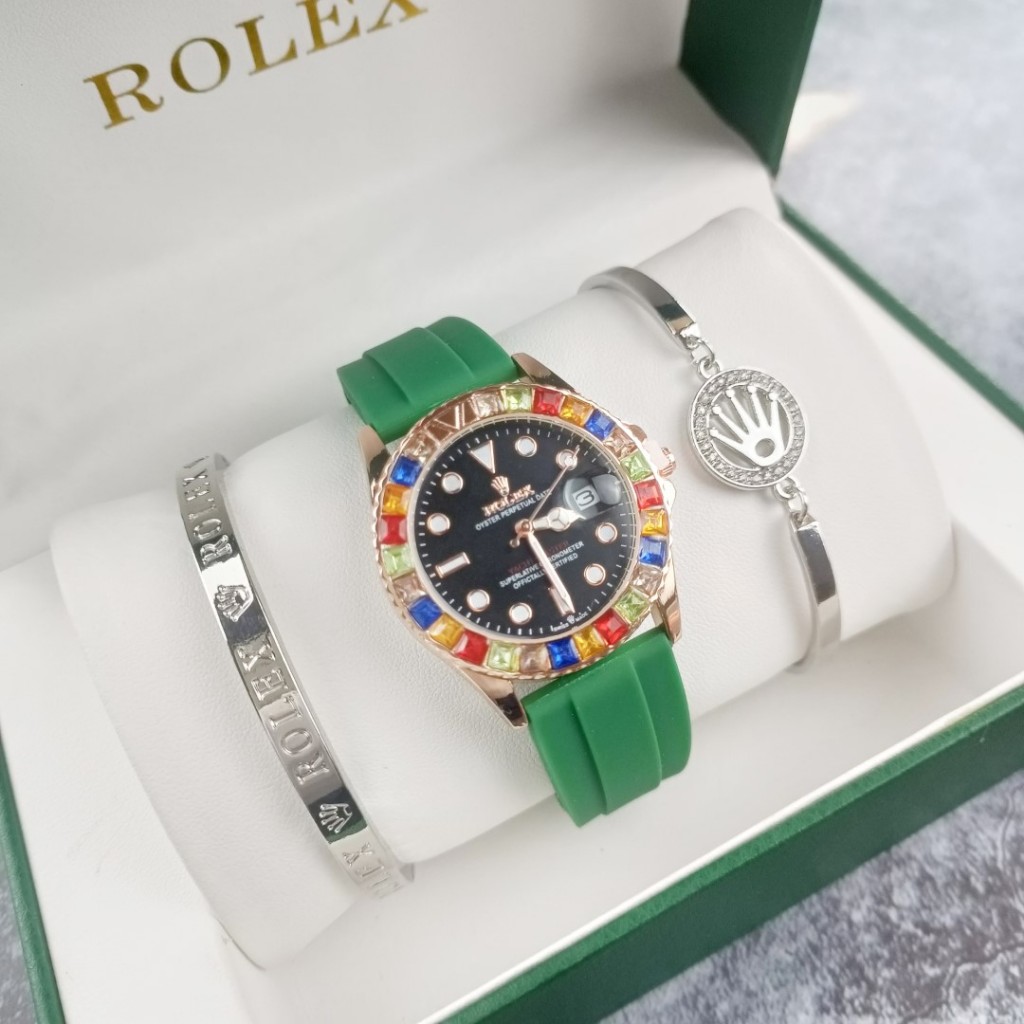 นาฬิกา cross ผู้ชายนาฬิกาปฏิทินแฟชั่นอย่างซิลิโคน rolex