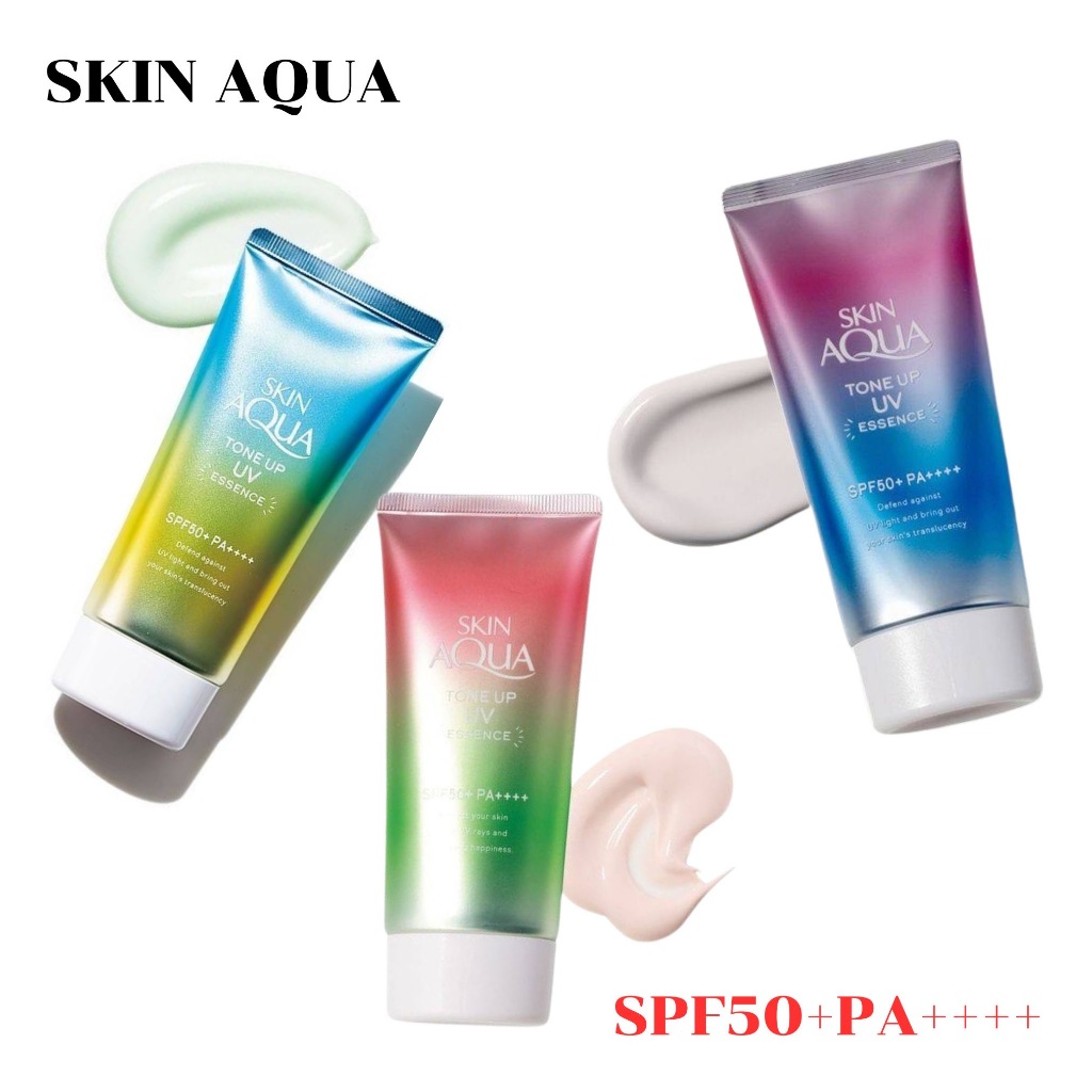 Skin Aqua Tone up UV Essence SPF50+PA+++ครีมกันแดดสำหรับผิวหน้า