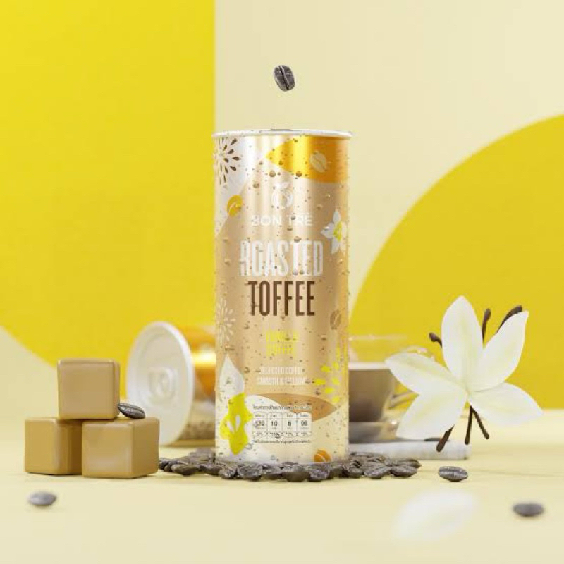Bon tre roasted coffee vanilla 220ml. กาแฟสไตล์ญี่ปุ่น รสวานิลลา พร้อมดื่ม