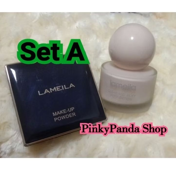 SET A 🎊A+B🎊 LAMEILA แป้งพัฟผสมรองพื้น Cushion 10ml.+Concealer Foundation (รองพื้นคอนซีลเลอร์) 30g.