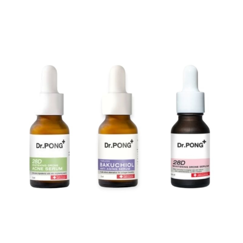 (รับฟรีเซรั่ม/กันแดด 4 ชิ้น) 28D Whitening Drone ลดรอยดำ รอยสิว / Acne ลดสิว / Bakuchiol ลดริ้วรอยผิ