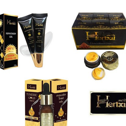 ครีมขมิ้น herbal Turmeric Gold Serum by Herbal เซรั่มขมิ้นเฮิร์บ  แท้ (มี 3 ตัวเลือก)