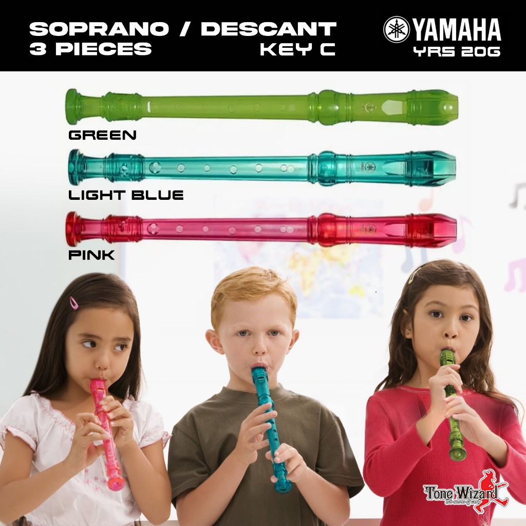 YAMAHA Collection ขลุ่ยรีคอร์เดอร์ Recorder YRS 20G (320) (แถมฟรี!!! ซองใส่ขลุ่ย และคู่มือการใช้งาน)