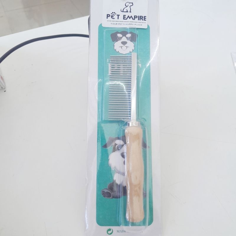 Pet Empire หวีแปรงขนสัตว์เลี้ยงด้ามไม้ #23-02344