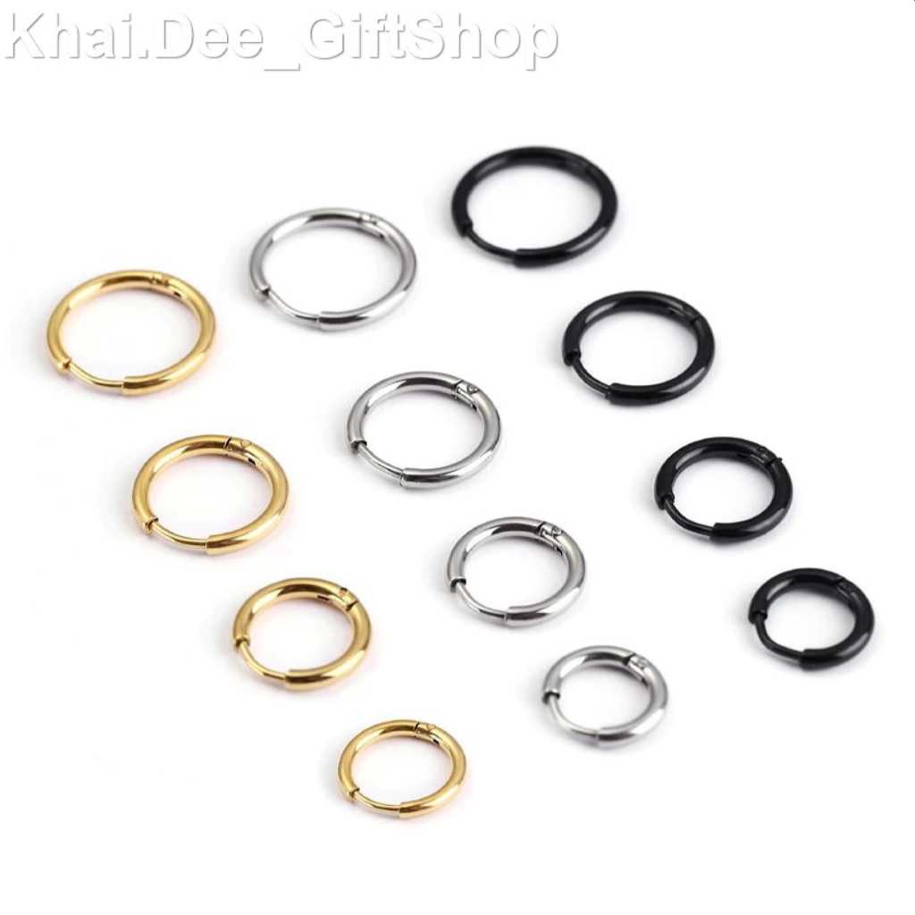 [จัดส่งในกทม] แฟชั่นเกาหลี ต่างหูเงิน ต่างหูกลม อุปกรณ์เสริมที่เรียบง่าย unisex - 1 ข้าง | Y-H.H | - รูปที่ 2