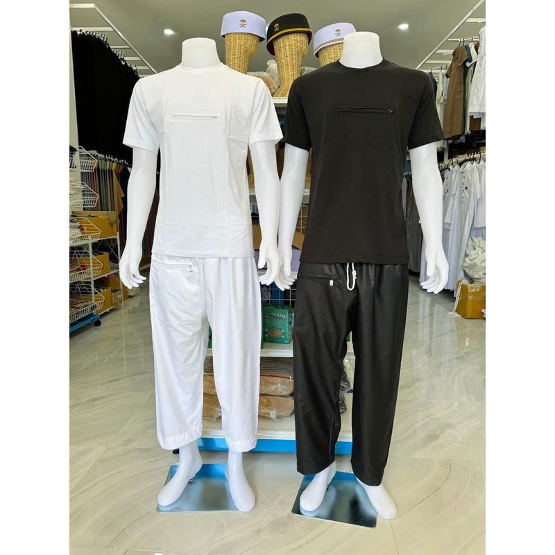เสื้อยืดผ้าคอตตอน ผ้านิ่ม มีซิป ราคา ถูกที่สุด ดีลบีเคเค แกลเลอรีภาพที่ 5