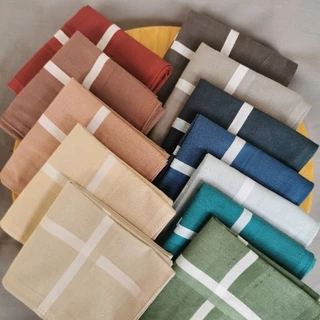 ผ้า​เช็ดหน้า​ ผู้​ชาย, ผู้​หญิง, สีพื้น​ คอตตอน​100​% ขนาด40x40​ซ.ม​