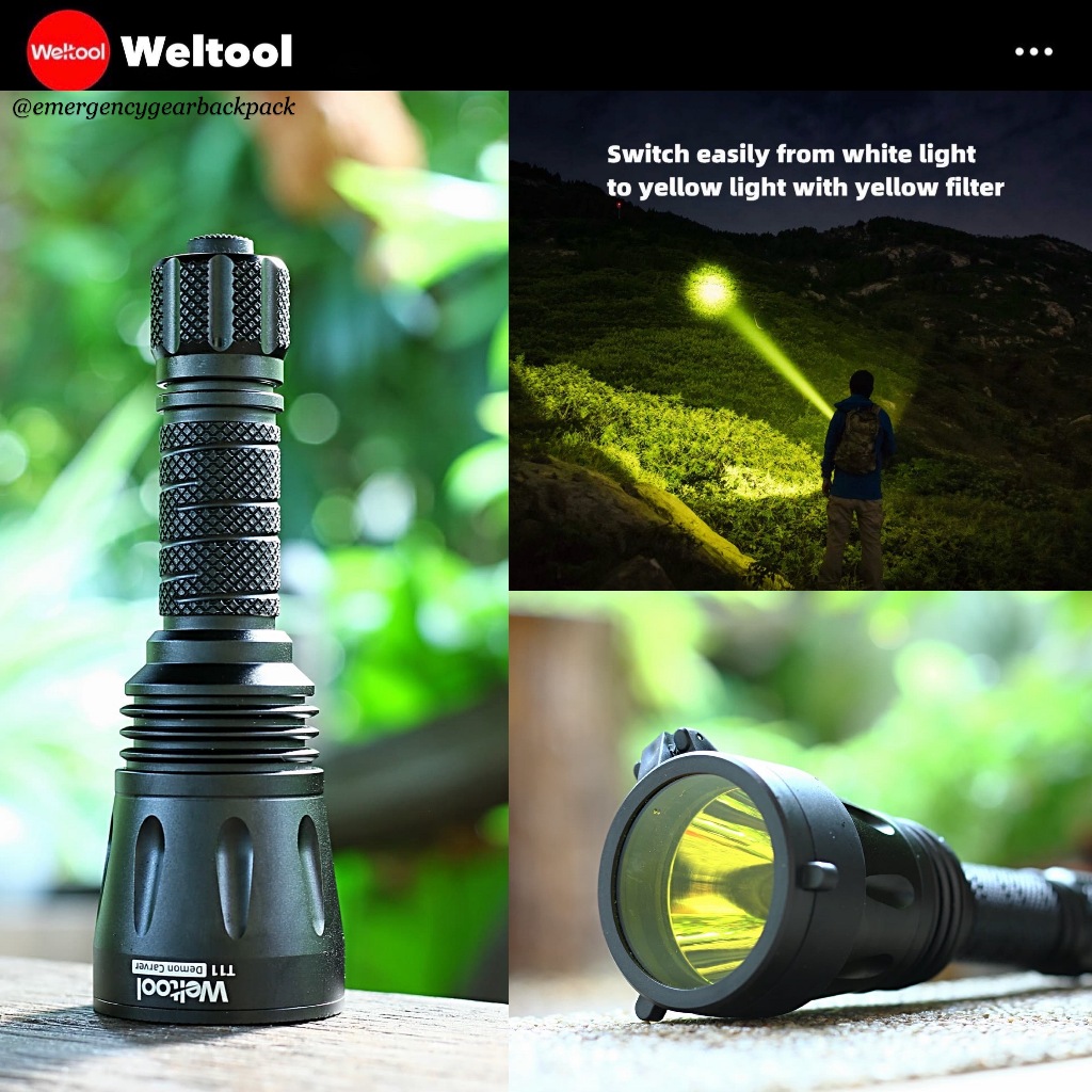 Weltool T11 Focused Long Throw Searchlight 743 Lumens 680M