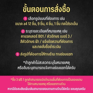 สติกเกอร์กันน้ำ ระบุชื่อ, ข้อความได้ ใส่หน้าเด็กๆ ไว้แปะของ แสดงความเป็นเจ้าของ ซื้อ 3 ฟรี 1 แผ่น
