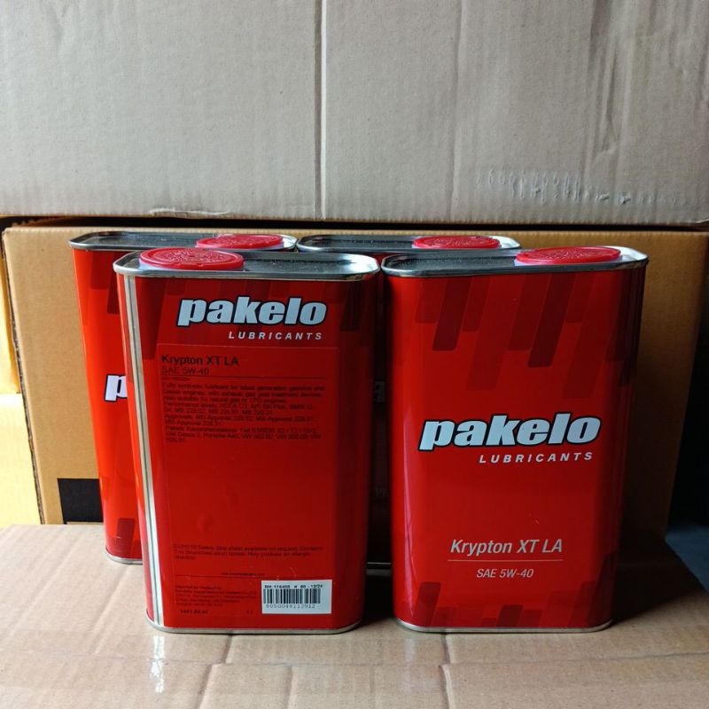 น้ำมันเครื่องPakelo Krypton XT LA5W-40สังเคราะห์แท้เบนซินและดีเซล Made in italy(จำนวนจำกัด)