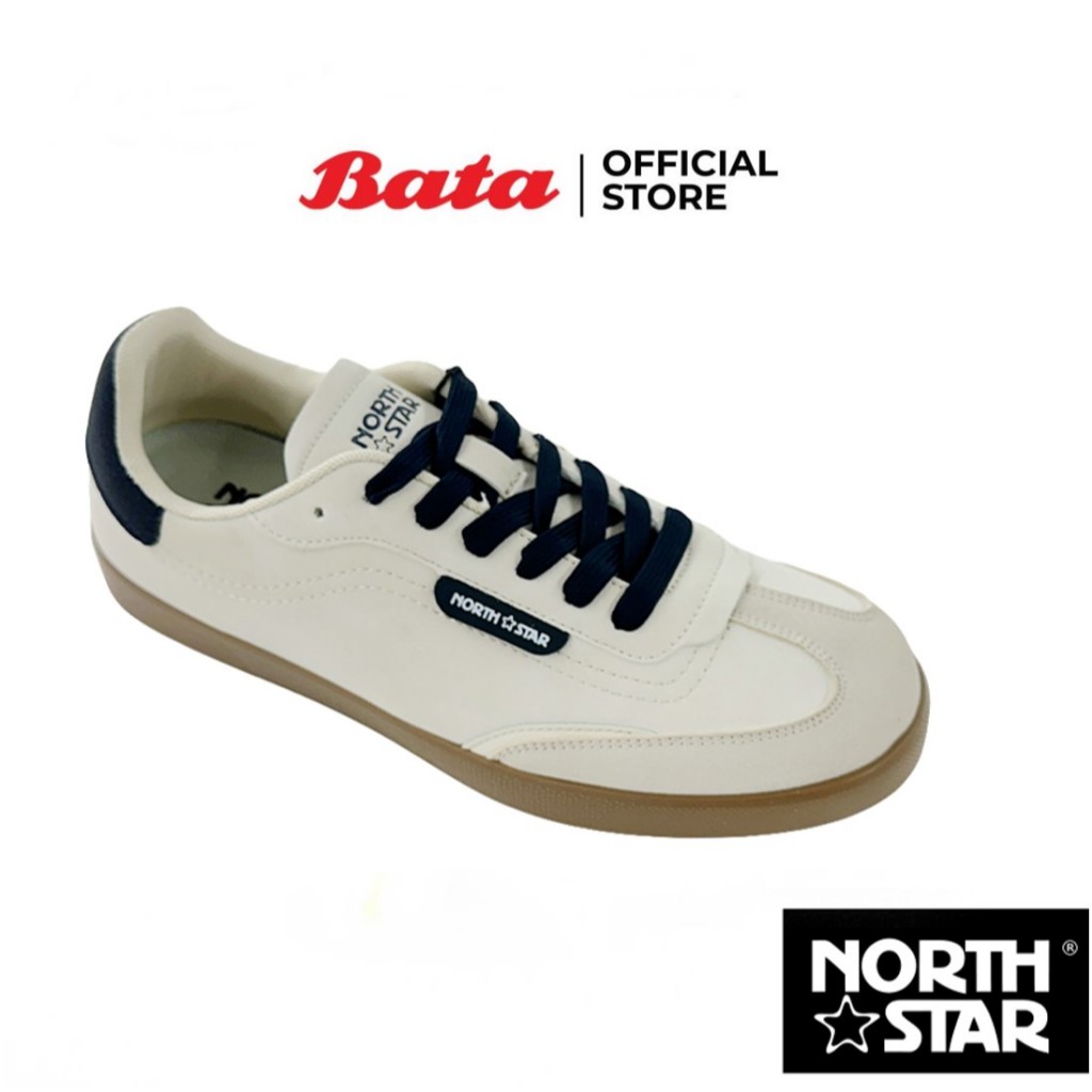 Bata บาจา North Star รองเท้าสนีคเกอร์แบบผูกเชือก สำหรับผู้ชาย รุ่น NEW STRIKER สีเบจ 8208144 สีน้ำเงิน 8209144