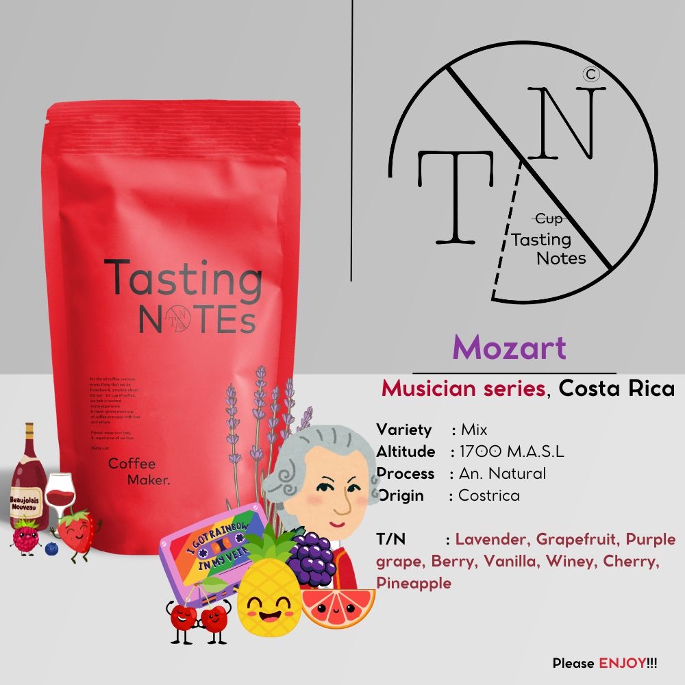เมล็ดกาแฟคั่วโมสาร์ท - Mozart, Cotta Rica l tasting notes coffee maker