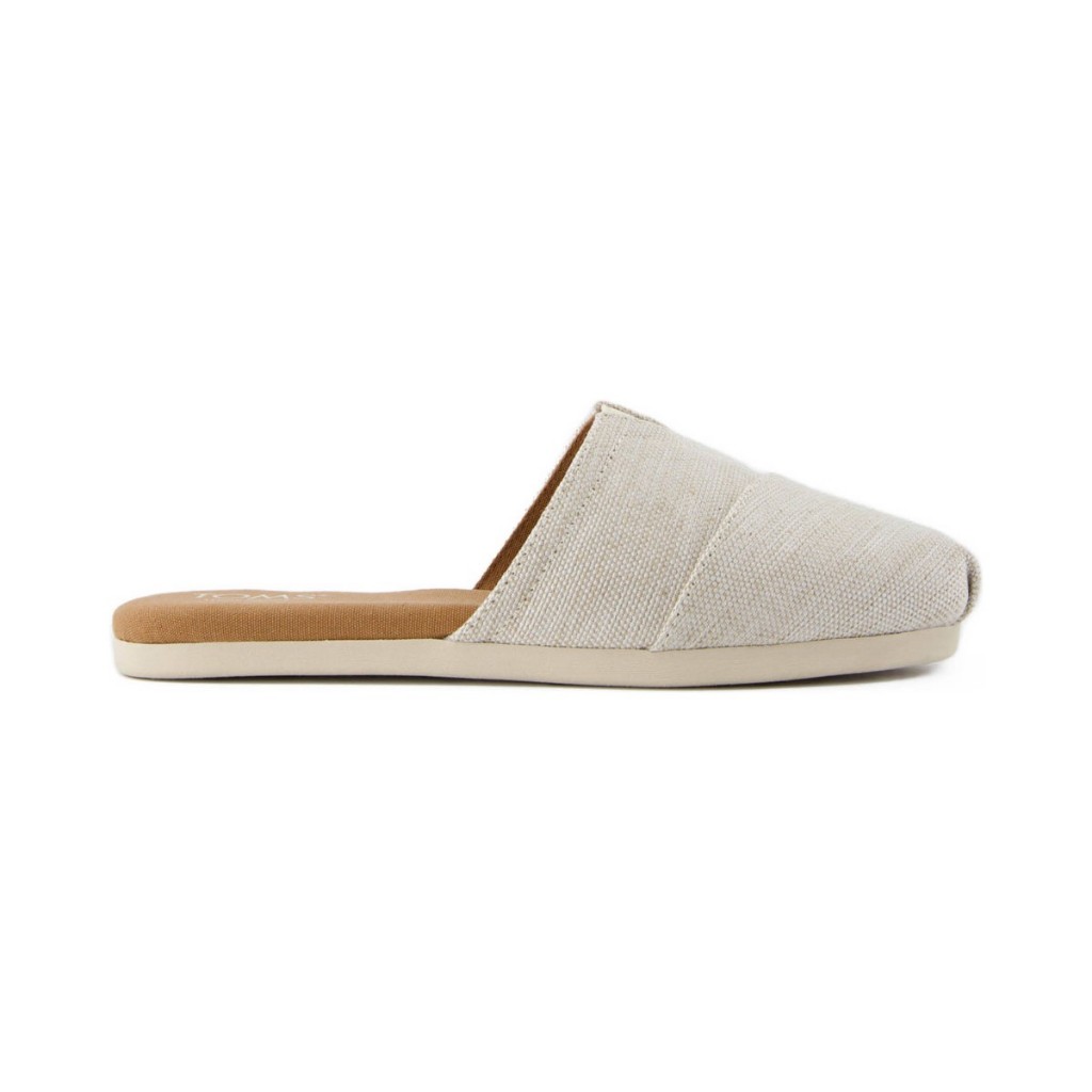 TOMS รองเท้าลำลองผู้หญิง สลิปออน รุ่น Alpargata Mule Natural Yarn Dye (CF) รองเท้าลิขสิทธิ์แท้