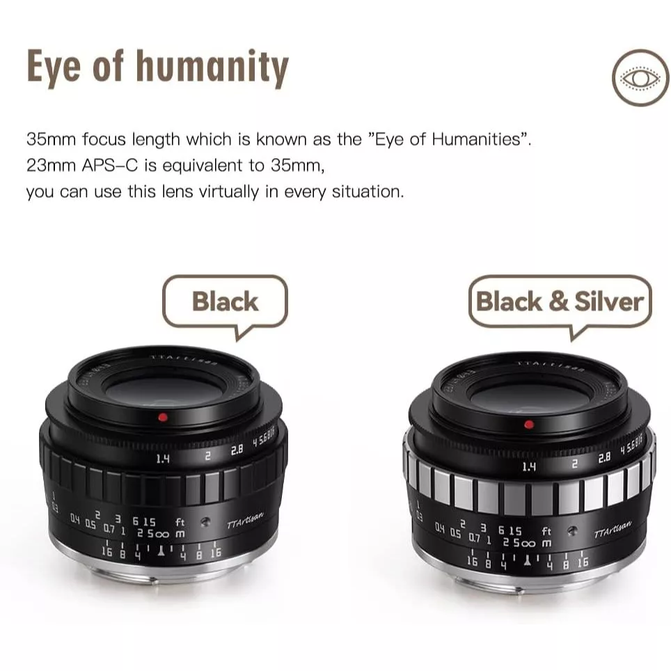 TTArtisan 23mm F1.4 APS-C Wide-Angle Manual Focus Lens thumbnail 6