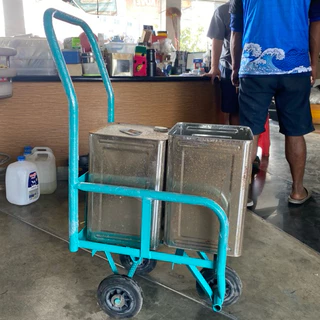 รถเข็น ทางแคบ รถเข็นน้ำ ขนาดพิเศษ 35 × 40 ซม. รถเข็น 1 ปีบ และ 2 ปีบ # cart