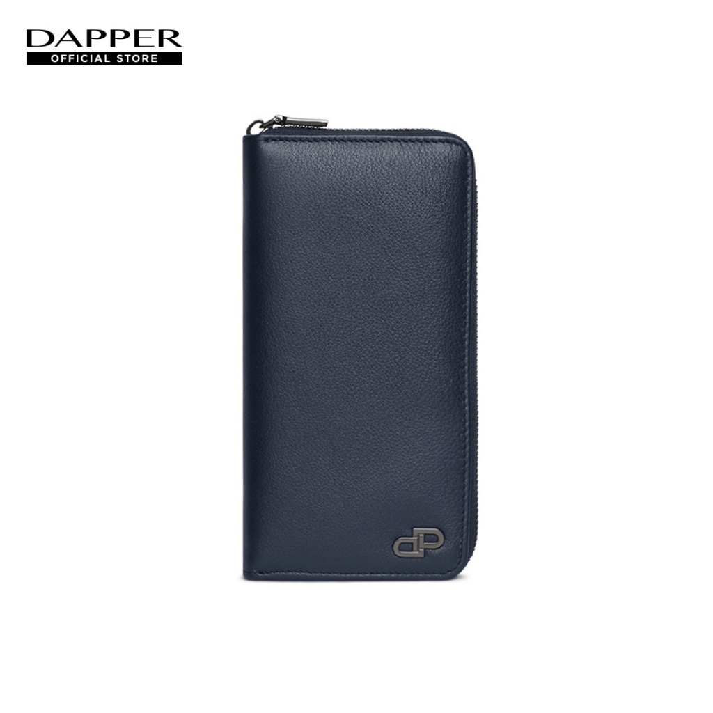 DAPPER กระเป๋าสตางค์ DP Interlock Accordion Long Wallet สีกรมท่า (BWM/BL/1137SF3)