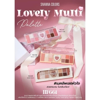 HF661 Sivanna Colors Lovely Multi Palette ซีเวนน่า คัลเลอร์ส เลิฟลี่ มัลติ พาเลทท์