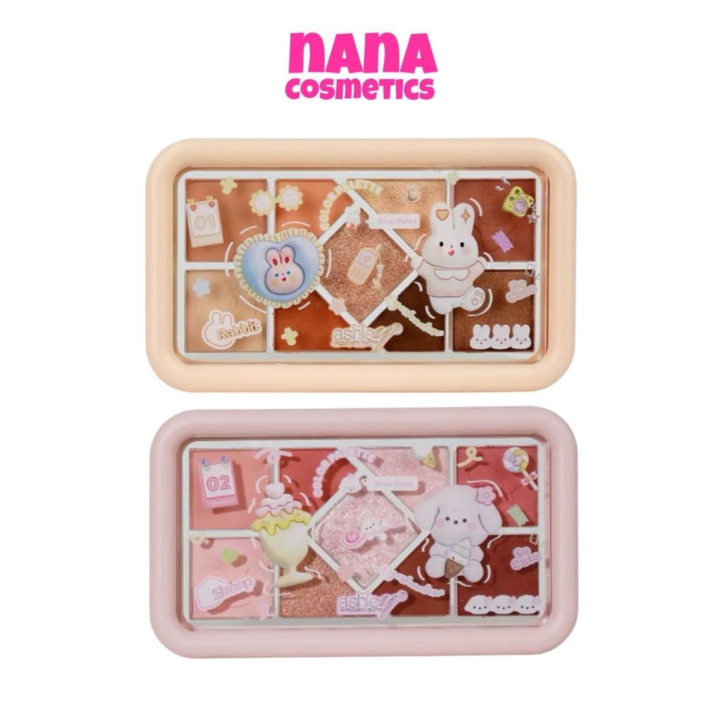 A-426 แอชลี่ย์ ไนน์ คัลเลอร์ส อายแชโดว์ พาเลทการ์ตูนคอลเลกชัน Ashley 9 Colors Eyeshadow